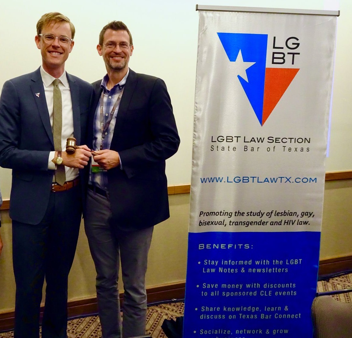 2019-2020 Chair R. Elliott Beck and 2015-2016 Chair Frederick W. Sultan IV